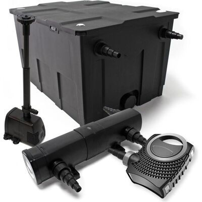 Wiltec, Brunnen + Gartenteich, Set: Teichfilter 60000l 24W UVC Klärer 80W Pumpe Springbrunnen 588 Wiltec, Brunnen + Gartenteich, Set: Teichfilter 60000l 24W UVC Klärer 80W Pumpe Springbrunnen 588