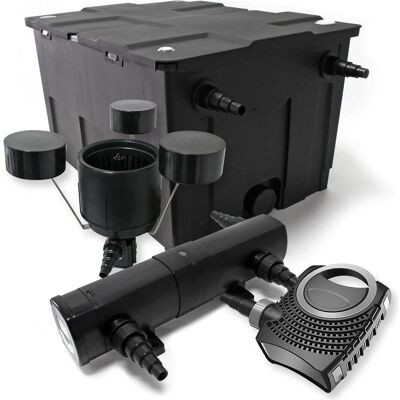 Wiltec, Brunnen + Gartenteich, Set: Teichfilter 60000l 36W UVC Klärer 80W Pumpe Skimmer 586 Wiltec, Brunnen + Gartenteich, Set: Teichfilter 60000l 36W UVC Klärer 80W Pumpe Skimmer 586