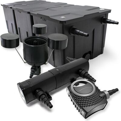 Wiltec Brunnen + Gartenteich - Teichfilter-Set für 90000L Wiltec Brunnen + Gartenteich - Teichfilter-Set für 90000L