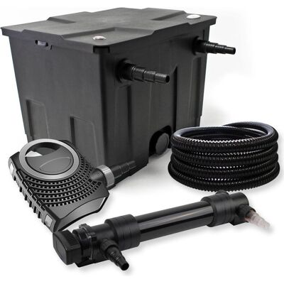 SunSun, Brunnen + Gartenteich, 1-Kammer Filter Set 12000l 36W UVC 6er Teich Klärer NEO10000 80W Pumpe Schlauch SunSun, Brunnen + Gartenteich, 1-Kammer Filter Set 12000l 36W UVC 6er Teich Klärer NEO10000 80W Pumpe Schlauch