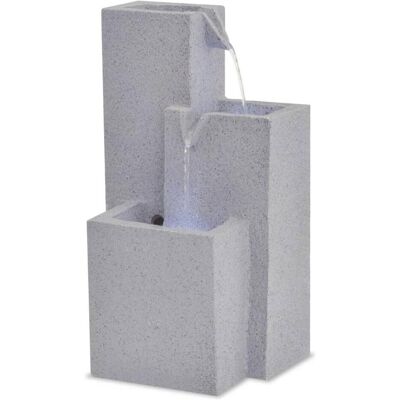 vidaXL Polyresin-Innenbrunnen - Entspannende LED-Wasser-Design vidaXL Polyresin-Innenbrunnen - Entspannende LED-Wasser-Design