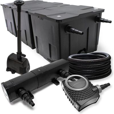 Wiltec, Brunnen + Gartenteich, Filter Set Bio Teichfilter 90000l 24W UVC Klärer Pumpe Springbrunnen 108 Wiltec, Brunnen + Gartenteich, Filter Set Bio Teichfilter 90000l 24W UVC Klärer Pumpe Springbrunnen 108
