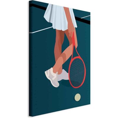 Artgeist, Bilder, Female Tennis Player With a Red Racket on the Court - Graphics (80 x 120 cm) Artgeist, Bilder, Female Tennis Player With a Red Racket on the Court - Graphics (80 x 120 cm)