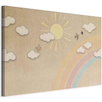Artgeist, Bilder, Holiday Sky - Sunny Day with a Rainbow and Flying Birds (120 x 80 cm) Artgeist, Bilder, Holiday Sky - Sunny Day with a Rainbow and Flying Birds (120 x 80 cm)