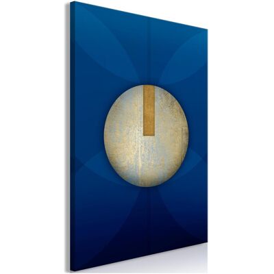 Artgeist, Bilder, In the Shadow of Classic Blue (1-part) - Golden Circle in Abstraction (80 x 120 cm) Artgeist, Bilder, In the Shadow of Classic Blue (1-part) - Golden Circle in Abstraction (80 x 120 cm)