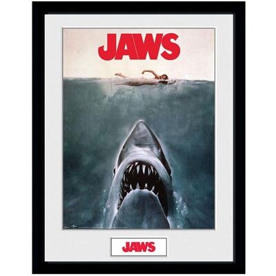 GB Eye, Bilder, Jaws Lo Squalo Framed Print : Key Art (30.50 x 40.50 cm) GB Eye, Bilder, Jaws Lo Squalo Framed Print : Key Art (30.50 x 40.50 cm)