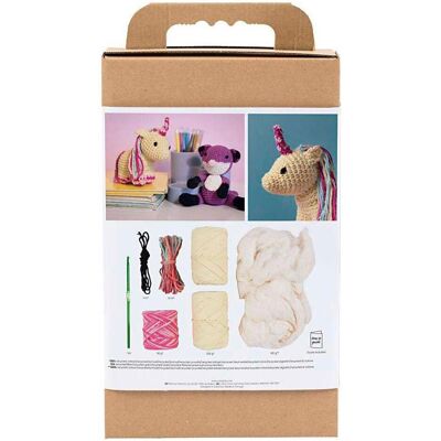 Default Craft Kit Amigurumi - Unicorn - rainbow colours (977871), Handarbeitsset, Mehrfarbig Default Craft Kit Amigurumi - Unicorn - rainbow colours (977871), Handarbeitsset, Mehrfarbig
