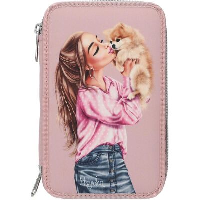 Top Model, Etui, Topmodel - Double Pencil Case DOTS - Rosé Top Model, Etui, Topmodel - Double Pencil Case DOTS - Rosé