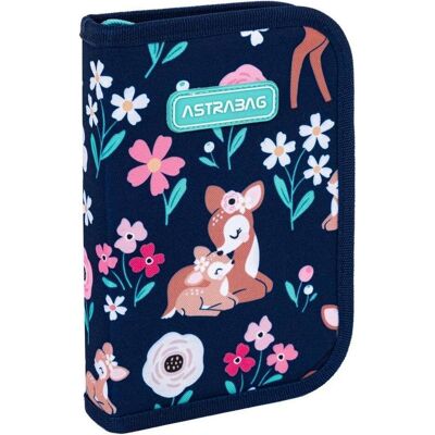 Astra, Etui, Federmäppchen mit 2 Klappen ohne Innenfutter. Baby Hirsch Astra, Etui, Federmäppchen mit 2 Klappen ohne Innenfutter. Baby Hirsch
