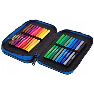Coolpack, Etui, Pencil case F066967, 20x13 cm, blue/black/green Coolpack, Etui, Pencil case F066967, 20x13 cm, blue/black/green