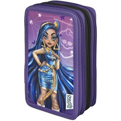 SCOOLI Monster High Dreistöckiges Federmäppchen - Kinder, Polyester SCOOLI Monster High Dreistöckiges Federmäppchen - Kinder, Polyester