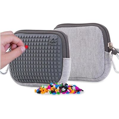 Cass, Etui, Federmäppchen mit Reissverschluss und grauem Panel Cass, Etui, Federmäppchen mit Reissverschluss und grauem Panel