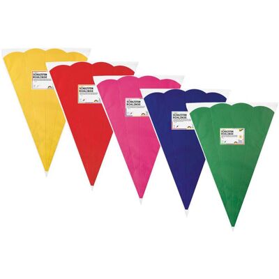 Folia, Schultüte, Schultüten Rohling (68 cm, 10x) Folia, Schultüte, Schultüten Rohling (68 cm, 10x)