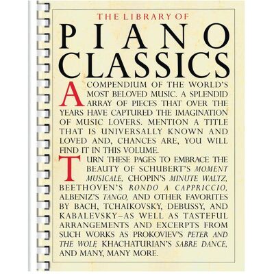 Music Sales Library of Piano Classics, Fachbücher Music Sales Library of Piano Classics, Fachbücher