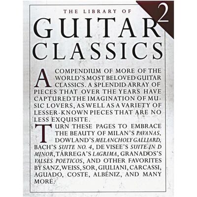 Music Sales The Library of Guitar Classics 2, Fachbücher Music Sales The Library of Guitar Classics 2, Fachbücher