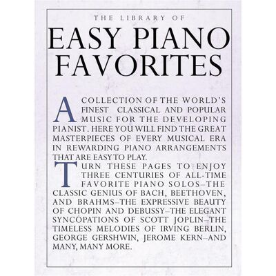 Music Sales The Library Of Easy Piano Favorites, Fachbücher Music Sales The Library Of Easy Piano Favorites, Fachbücher