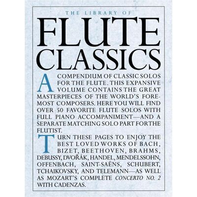 Music Sales The Library of Flute Classics, Fachbücher Music Sales The Library of Flute Classics, Fachbücher