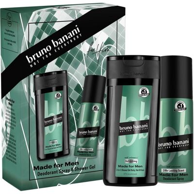 Bruno Banani, Duschmittel, Made for Men Shower Gel 250ml + Deo 150ml (250 ml) Bruno Banani, Duschmittel, Made for Men Shower Gel 250ml + Deo 150ml (250 ml)