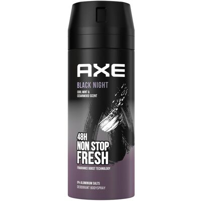 2x AXE, Deo, Black Night (Spray, 150 ml) 2x AXE, Deo, Black Night (Spray, 150 ml)