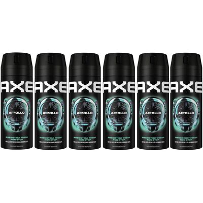 AXE, Deo, Deo Spray Apollo 6 Stück, 900 ml (Spray, 900 ml) AXE, Deo, Deo Spray Apollo 6 Stück, 900 ml (Spray, 900 ml)