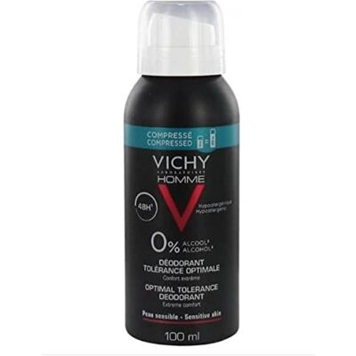 Vichy Herren Deodorant Spray 48H Hypoallergen, Alcoholfrei, Sensible Haut, 100ml Vichy Herren Deodorant Spray 48H Hypoallergen, Alcoholfrei, Sensible Haut, 100ml