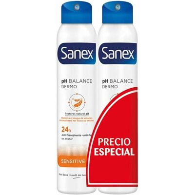 Sanex Spray-Deodorant Sensitiv 2 Einheiten 200 ml Sanex Spray-Deodorant Sensitiv 2 Einheiten 200 ml
