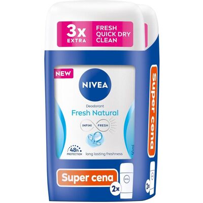 Nivea, Deo, Set fester Deodorants Fresh Natural Deodorant Duo 2 x 50 ml (Roll-on, 50 ml) Nivea, Deo, Set fester Deodorants Fresh Natural Deodorant Duo 2 x 50 ml (Roll-on, 50 ml)