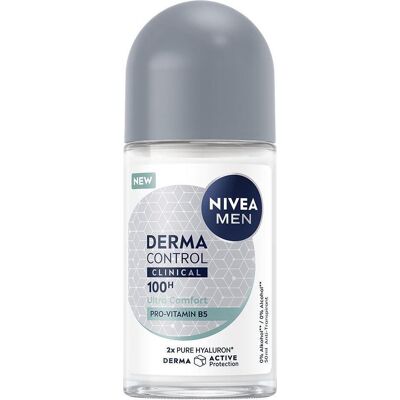 4x NIVEA, Deo, Derma Dry Control (Roll-on, 50 ml) 4x NIVEA, Deo, Derma Dry Control (Roll-on, 50 ml)