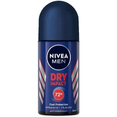 4x Nivea, Deo, Men Dry Impact Antiperspirant Deodorant Roll-on 50ml (Roll-on, 50 ml) 4x Nivea, Deo, Men Dry Impact Antiperspirant Deodorant Roll-on 50ml (Roll-on, 50 ml)