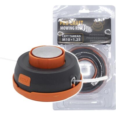 Procraft, Zubehör Gartenmaschinen, MR-7 Fadenkopf Kugelgelagert 2,4 mm x 2,5 m M10 x 1,25 (Rasentrimmer, Trimmerfaden + Fadenspule) Procraft, Zubehör Gartenmaschinen, MR-7 Fadenkopf Kugelgelagert 2,4 mm x 2,5 m M10 x 1,25 (Rasentrimmer, Trimmerfaden + Fadenspule)