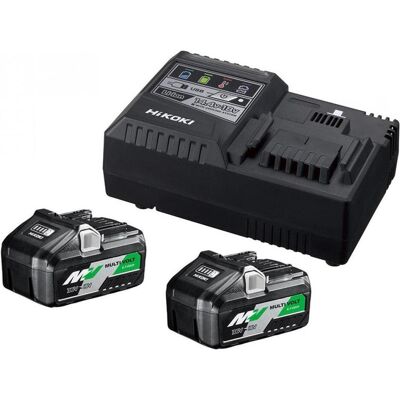 Hikoki, Werkzeugakku + Ladegerät, 36V MultiVolt Li-ion accu starterset (4.0/8.0Ah) + lader (36 V) Hikoki, Werkzeugakku + Ladegerät, 36V MultiVolt Li-ion accu starterset (4.0/8.0Ah) + lader (36 V)