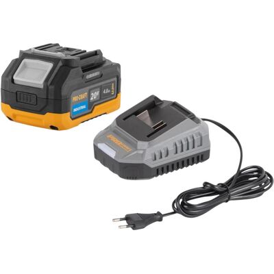 Procraft, Werkzeugakku + Ladegerät, Starter Pack 20 V C20/2 Ladegerät 2 A + 1x 20/4 Industrial Akku 4,0 Ah (20 V) Procraft, Werkzeugakku + Ladegerät, Starter Pack 20 V C20/2 Ladegerät 2 A + 1x 20/4 Industrial Akku 4,0 Ah (20 V)