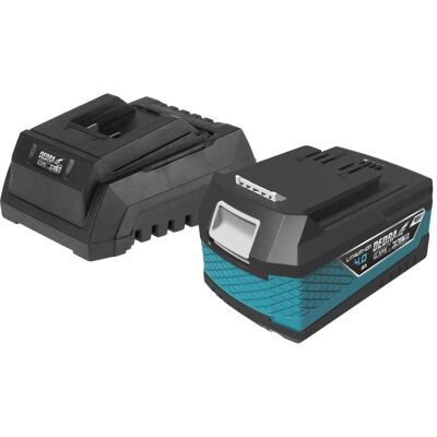 Dedra, Werkzeugakku + Ladegerät, Kita Zestaw DED7034 4,0Ah akumulator + DED7038 ładowarka (18 V) Dedra, Werkzeugakku + Ladegerät, Kita Zestaw DED7034 4,0Ah akumulator + DED7038 ładowarka (18 V)