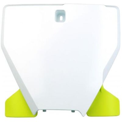 UFO, Kennzeichenhalter, UFO-Startnummerntafel mit Verlängerung für Husqvarna TC 125/250, FC 250/350/450 '19-22, Weiss (Front, Universal) UFO, Kennzeichenhalter, UFO-Startnummerntafel mit Verlängerung für Husqvarna TC 125/250, FC 250/350/450 '19-22, Weiss (Front, Universal)