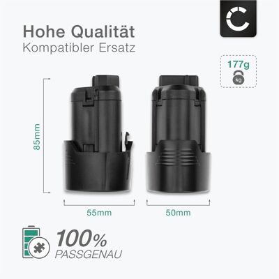 Cellonic, Werkzeugakku + Ladegerät, Akku für AEG BS 12C, 12C2, BSB 12 C2, BBH, BBS, 12G3, BLL C, BSS, BWS (12 V) Cellonic, Werkzeugakku + Ladegerät, Akku für AEG BS 12C, 12C2, BSB 12 C2, BBH, BBS, 12G3, BLL C, BSS, BWS (12 V)