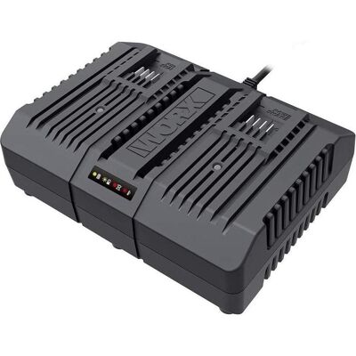 Worx, Werkzeugakku + Ladegerät, Dual-Ladegerät WA3883 Worx, Werkzeugakku + Ladegerät, Dual-Ladegerät WA3883