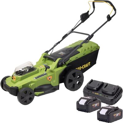 Procraft, Rasenmäher, PLM22bb Akku Rasenmäher 40 V ( 2x 20 V ) 430 mm Brushless + 2x Akku 8,0 Ah + Ladegerät (Akkubetrieb) Procraft, Rasenmäher, PLM22bb Akku Rasenmäher 40 V ( 2x 20 V ) 430 mm Brushless + 2x Akku 8,0 Ah + Ladegerät (Akkubetrieb)