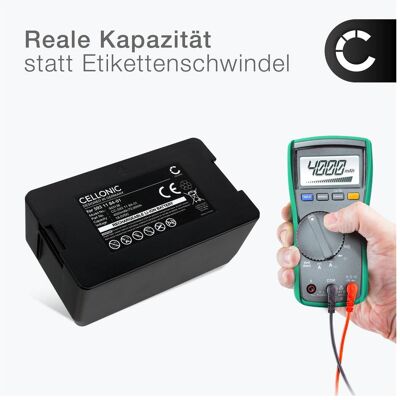 Cellonic, Werkzeugakku + Ladegerät, Akku für Husqvarna Automower 430X, 450X, 2019, 191409786, 420 2021, 2020 (18 V) Cellonic, Werkzeugakku + Ladegerät, Akku für Husqvarna Automower 430X, 450X, 2019, 191409786, 420 2021, 2020 (18 V)