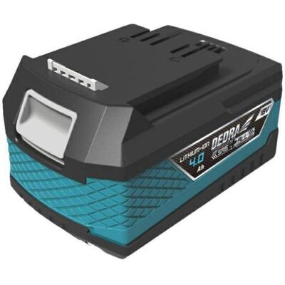 Dedra, Werkzeugakku + Ladegerät, 4,0Ah 18V Li-Ionen-Batterie (18 V) Dedra, Werkzeugakku + Ladegerät, 4,0Ah 18V Li-Ionen-Batterie (18 V)