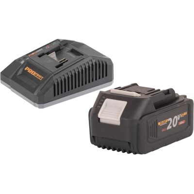 Procraft, Werkzeugakku + Ladegerät, Starter Pack C20/6.5 Schnell Ladegerät 20 V 6,5 A + 1x 20/4 Akku 4,0 Ah (20 V) Procraft, Werkzeugakku + Ladegerät, Starter Pack C20/6.5 Schnell Ladegerät 20 V 6,5 A + 1x 20/4 Akku 4,0 Ah (20 V)