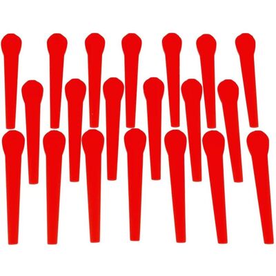 AccuCell, Zubehör Gartenmaschinen, 20x Ersatz-Messer für Rasentrimmer Gardena EasyCut Li-18/23 (9823-20)/Comfor-Cut Li-18/23 R (9825-20 (Rasentrimmer) AccuCell, Zubehör Gartenmaschinen, 20x Ersatz-Messer für Rasentrimmer Gardena EasyCut Li-18/23 (9823-20)/Comfor-Cut Li-18/23 R (9825-20 (Rasentrimmer)