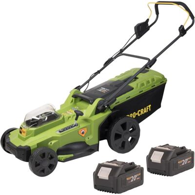 Procraft, Rasenmäher, PLM22bb Akku Rasenmäher 40 V ( 2x 20 V ) 430 mm Brushless + 2x Akku 4,0 Ah - ohne Ladegerät (Akkubetrieb) Procraft, Rasenmäher, PLM22bb Akku Rasenmäher 40 V ( 2x 20 V ) 430 mm Brushless + 2x Akku 4,0 Ah - ohne Ladegerät (Akkubetrieb)