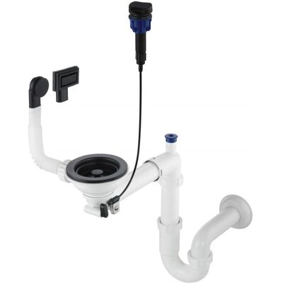 Deante ZXYN972 Platzsparender Siphon für 1-Becken-Granitspüle Deante ZXYN972 Platzsparender Siphon für 1-Becken-Granitspüle
