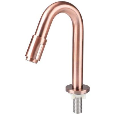 Differnz, Küchenarmatur, Brunnenwasserhahn gebogenes rotes Kupfer Differnz, Küchenarmatur, Brunnenwasserhahn gebogenes rotes Kupfer