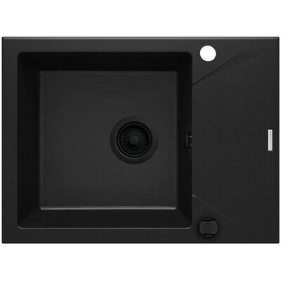 Deante: Granitspüle - 1 Becken, Schwarz, Kompakt - Küchenspüle Deante: Granitspüle - 1 Becken, Schwarz, Kompakt - Küchenspüle