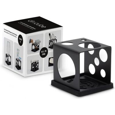 Sanni Shoo Utensilienbehälter dri.cube schwarz, Abtropfgestell, Schwarz Sanni Shoo Utensilienbehälter dri.cube schwarz, Abtropfgestell, Schwarz