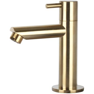 Differnz, Küchenarmatur, Wastafelkraan Recht – Kraan Koud Water – Toiletkraan – Mat Goud (30.412.90) Differnz, Küchenarmatur, Wastafelkraan Recht – Kraan Koud Water – Toiletkraan – Mat Goud (30.412.90)