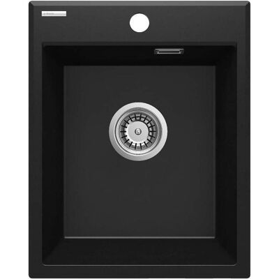 Deante Eridan 1-Becken Granitspüle - Kompakt, Langlebig, Schwarz Deante Eridan 1-Becken Granitspüle - Kompakt, Langlebig, Schwarz