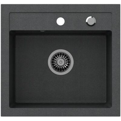 Steiner, Spülbecken, JOHNNY 110 Steingran black granite sink, 1 bowl, b Steiner, Spülbecken, JOHNNY 110 Steingran black granite sink, 1 bowl, b