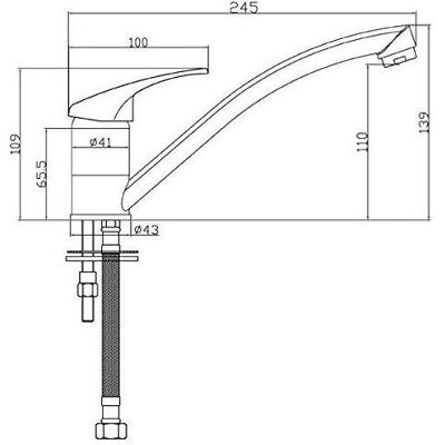 FERRON Ferro Basic Stehend Küchenarmatur - Küchenarmatur FERRON Ferro Basic Stehend Küchenarmatur - Küchenarmatur